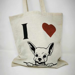 Tote bag "I love chihuahua"