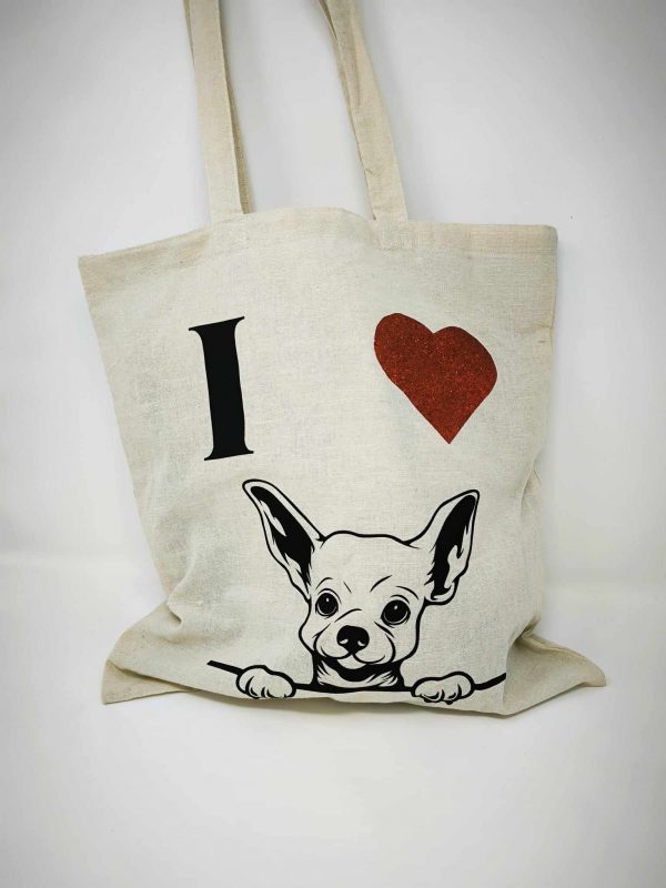 Tote bag "I love chihuahua"