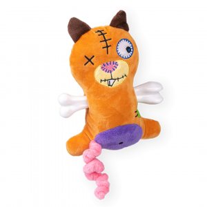 VADIGRAN - Peluche Scary écureuil avec os 17.5 cm Jouet Chien