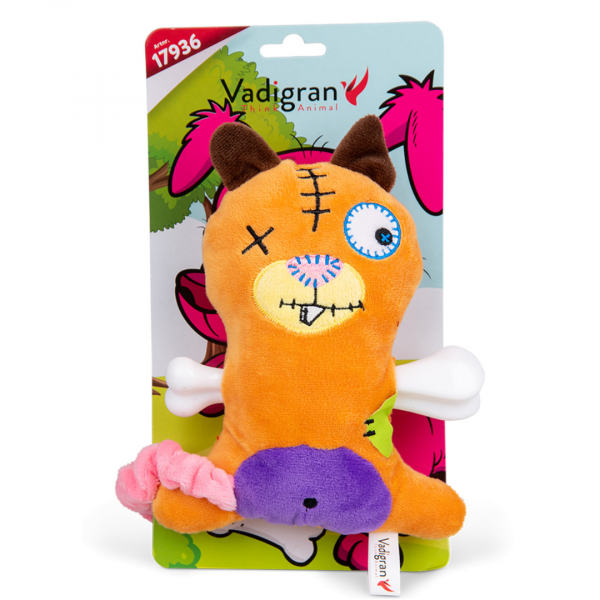 VADIGRAN - Peluche Scary écureuil avec os 17.5 cm Jouet Chien – Image 3